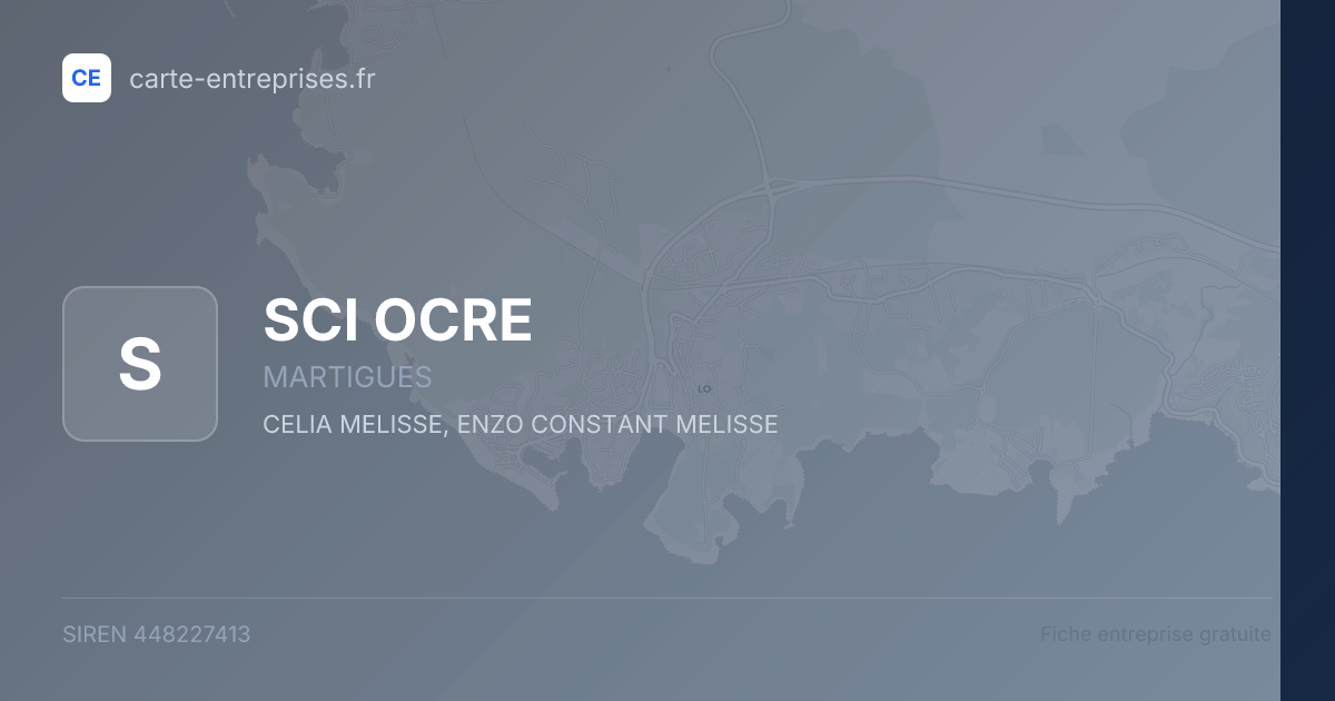 SCI OCRE — 448227413 — fiche entreprise
