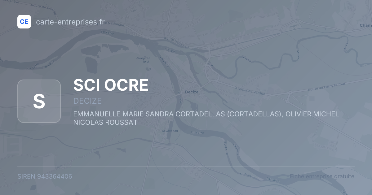 SCI OCRE — 943364406 — fiche entreprise