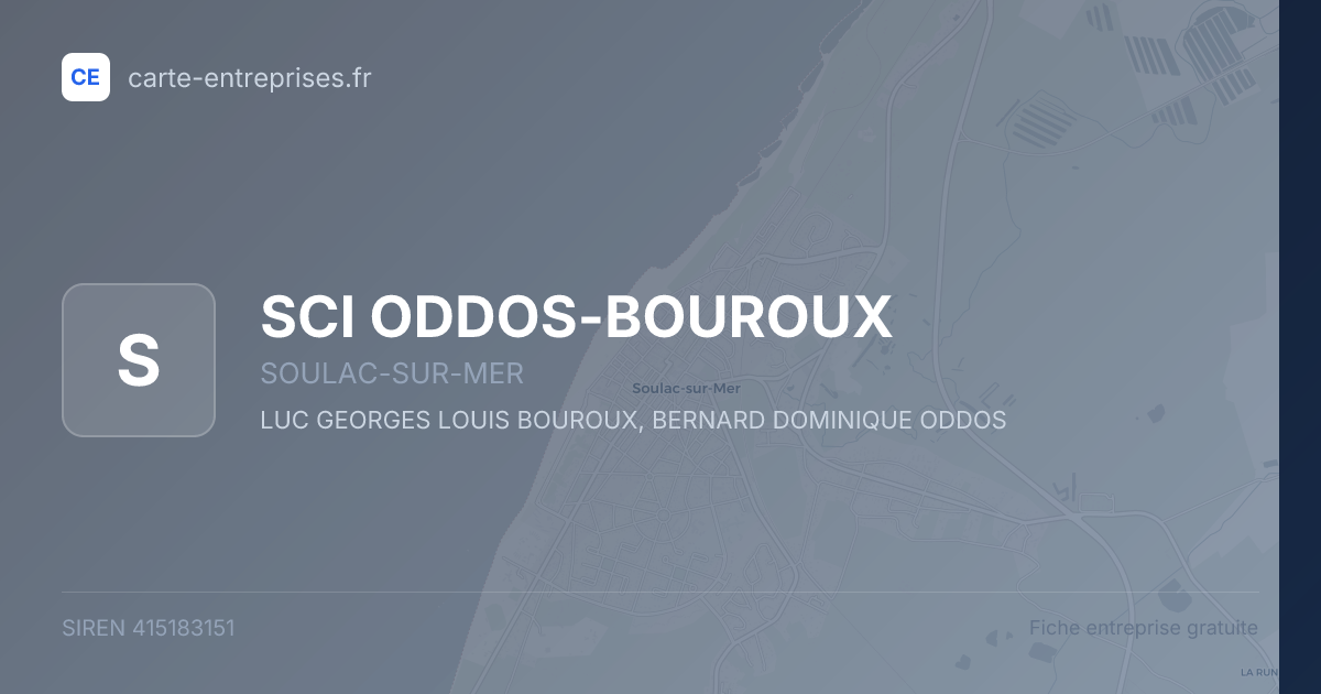 SCI ODDOS-BOUROUX — 415183151 — fiche entreprise
