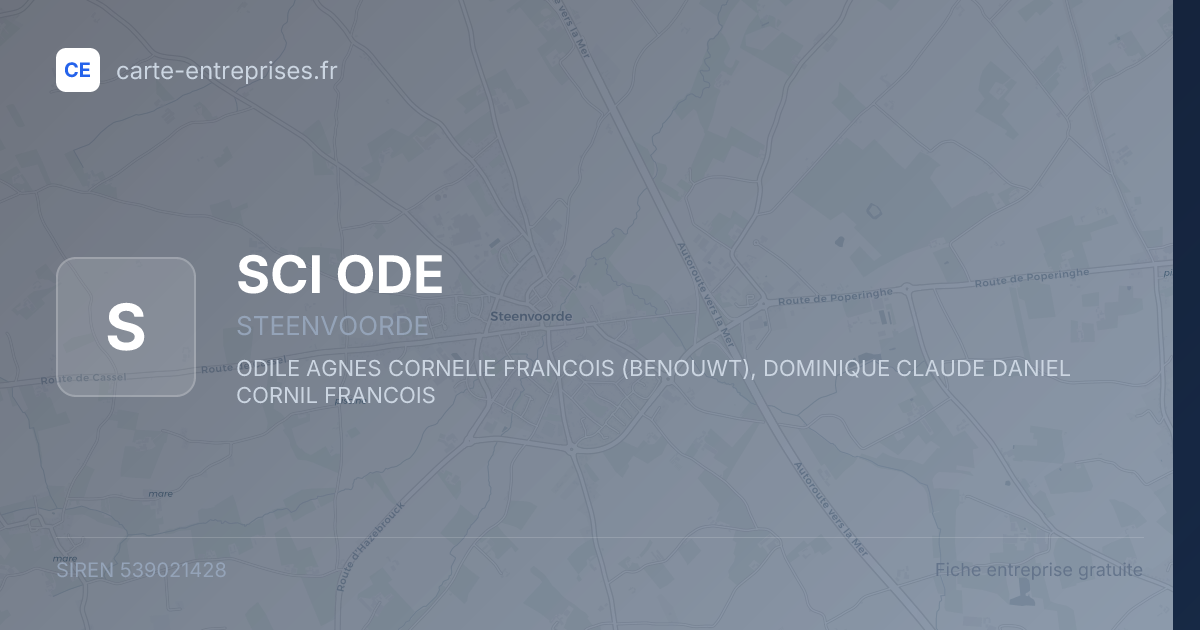 SCI ODE — 539021428 — fiche entreprise