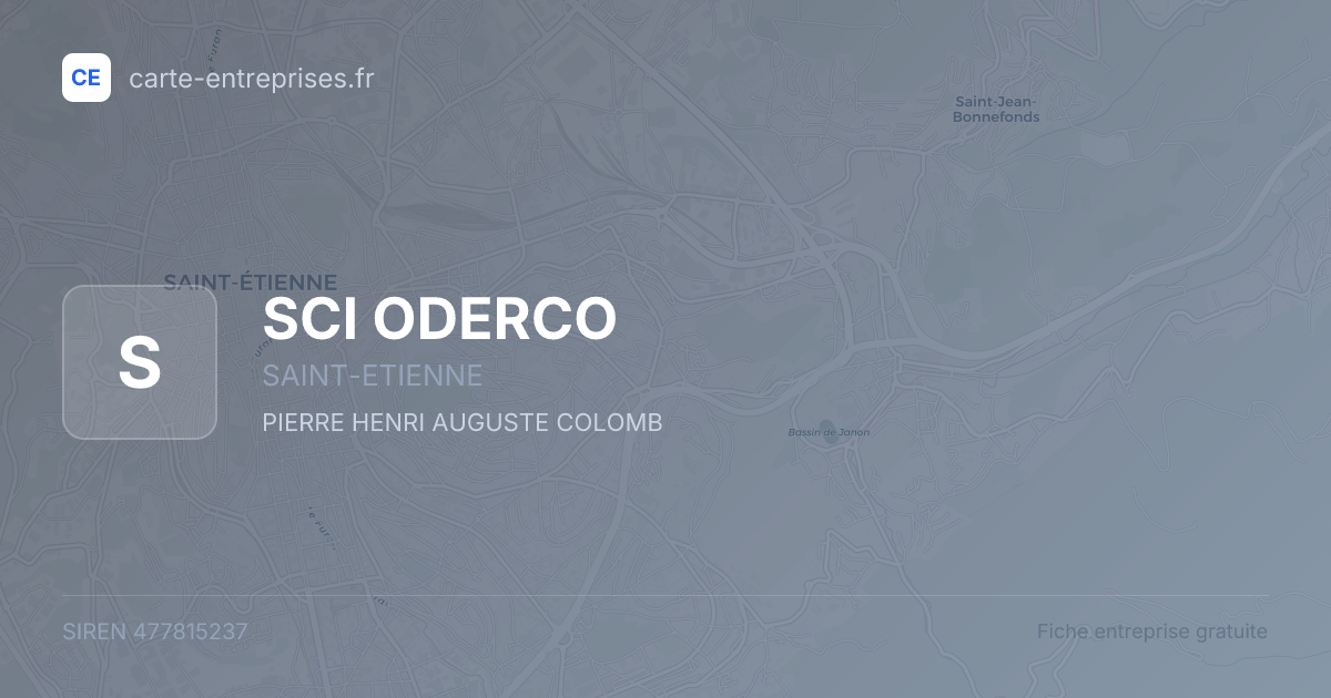 SCI ODERCO — 477815237 — fiche entreprise