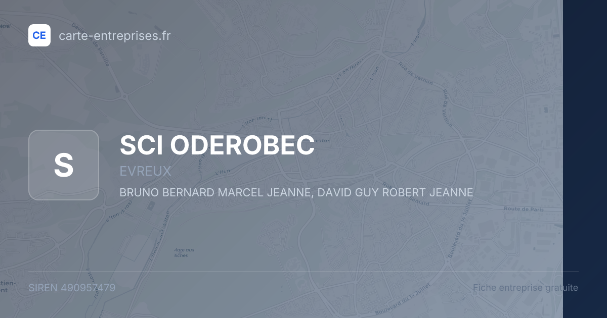 SCI ODEROBEC — 490957479 — fiche entreprise