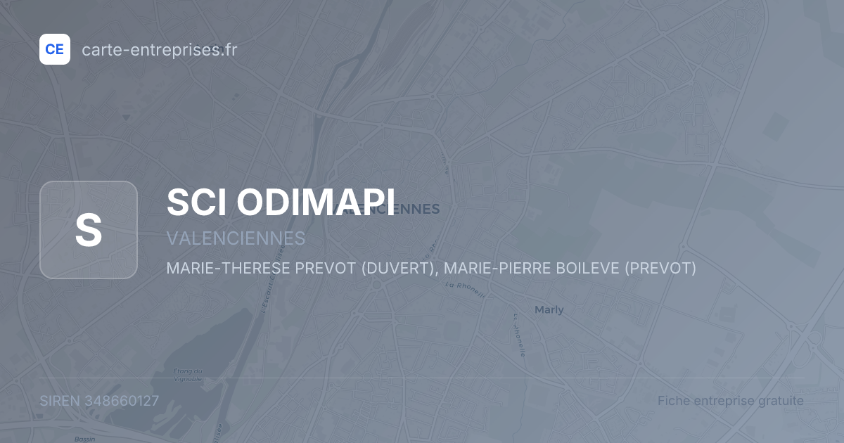 SCI ODIMAPI — 348660127 — fiche entreprise