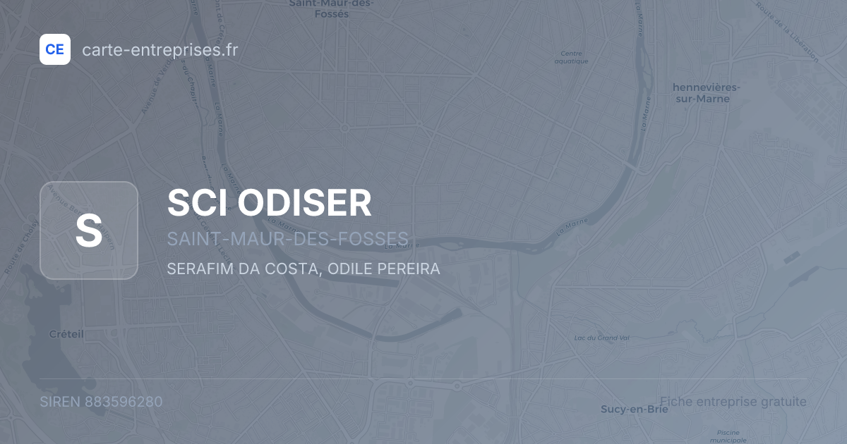 SCI ODISER — 883596280 — fiche entreprise