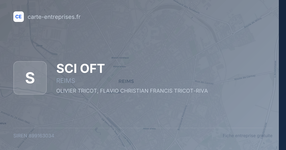 SCI OFT — 899163034 — fiche entreprise