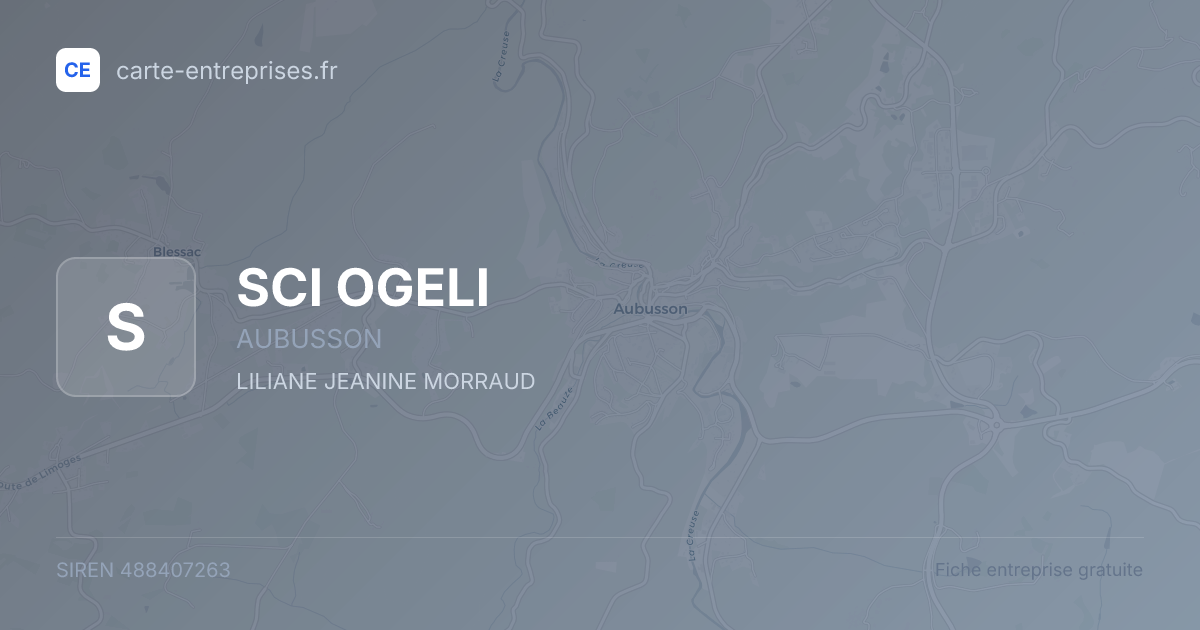 SCI OGELI — 488407263 — fiche entreprise