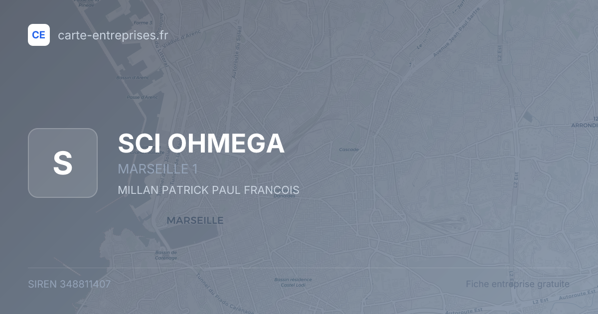 SCI OHMEGA — 348811407 — fiche entreprise