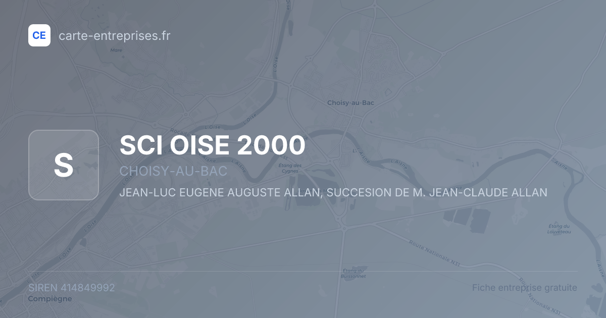 SCI OISE 2000 — 414849992 — fiche entreprise