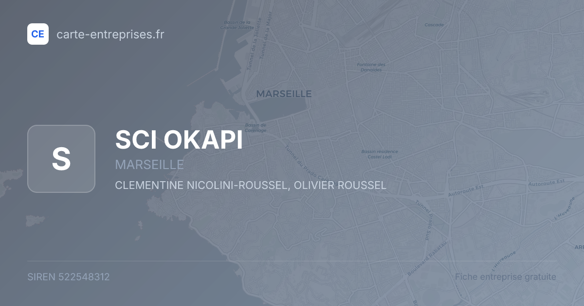 SCI OKAPI — 522548312 — fiche entreprise