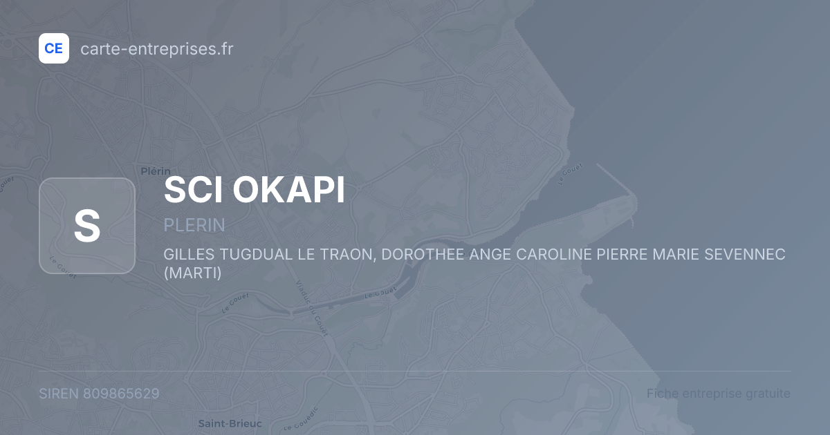 SCI OKAPI — 809865629 — fiche entreprise