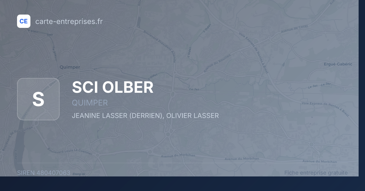 SCI OLBER — 480407063 — fiche entreprise