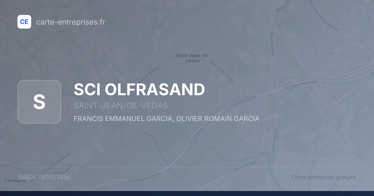 SCI OLFRASAND — 790657456 — fiche entreprise