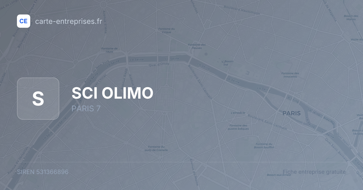 SCI OLIMO — 531366896 — fiche entreprise