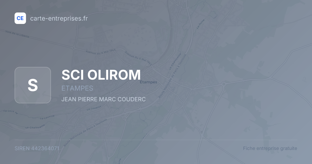 SCI OLIROM — 442364071 — fiche entreprise