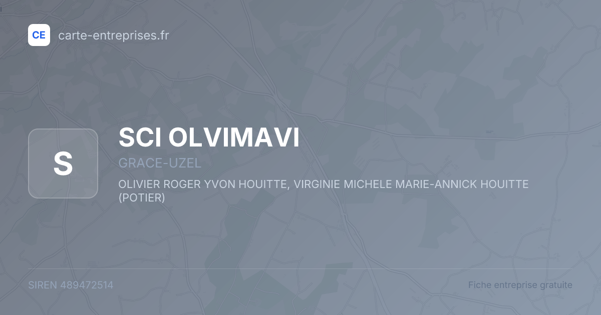 SCI OLVIMAVI — 489472514 — fiche entreprise