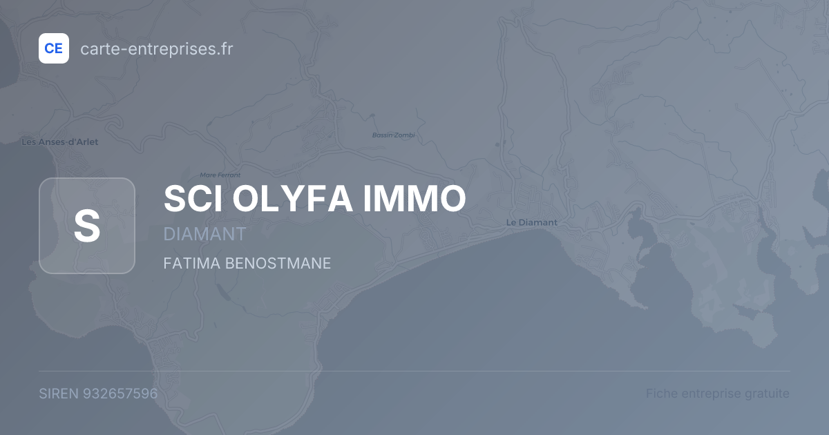 SCI OLYFA IMMO — 932657596 — fiche entreprise