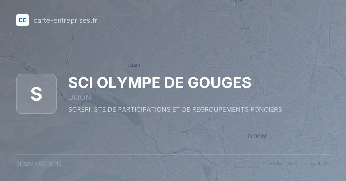 SCI OLYMPE DE GOUGES — 485110118 — fiche entreprise