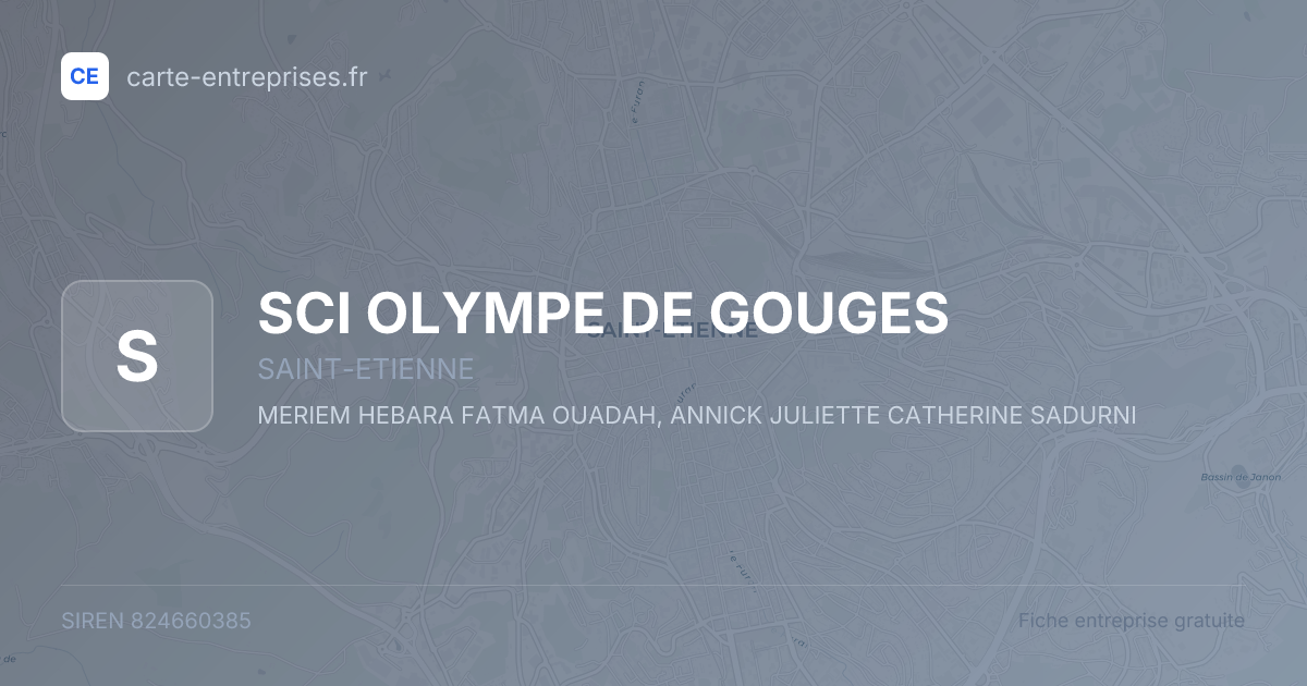 SCI OLYMPE DE GOUGES — 824660385 — fiche entreprise