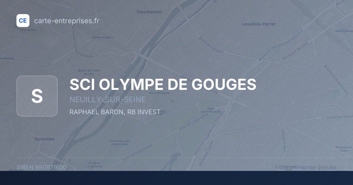 SCI OLYMPE DE GOUGES — 990871600 — fiche entreprise