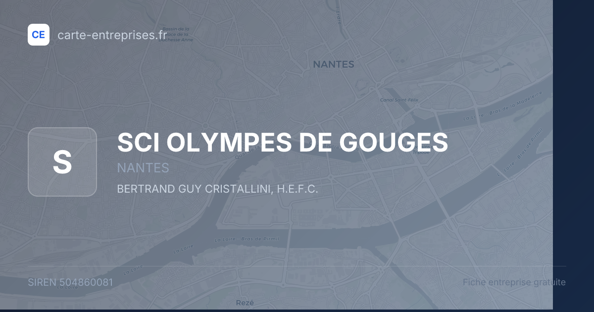 SCI OLYMPES DE GOUGES — 504860081 — fiche entreprise