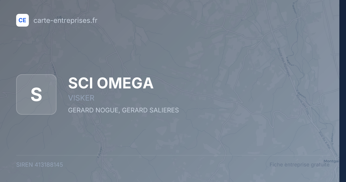 SCI OMEGA — 413188145 — fiche entreprise