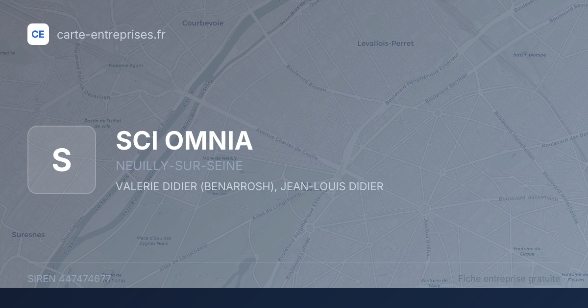 SCI OMNIA — 447474677 — fiche entreprise