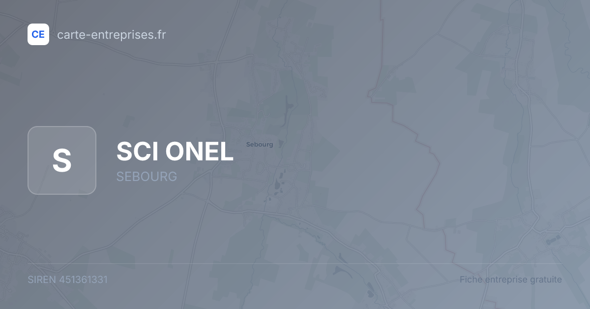 SCI ONEL — 451361331 — fiche entreprise