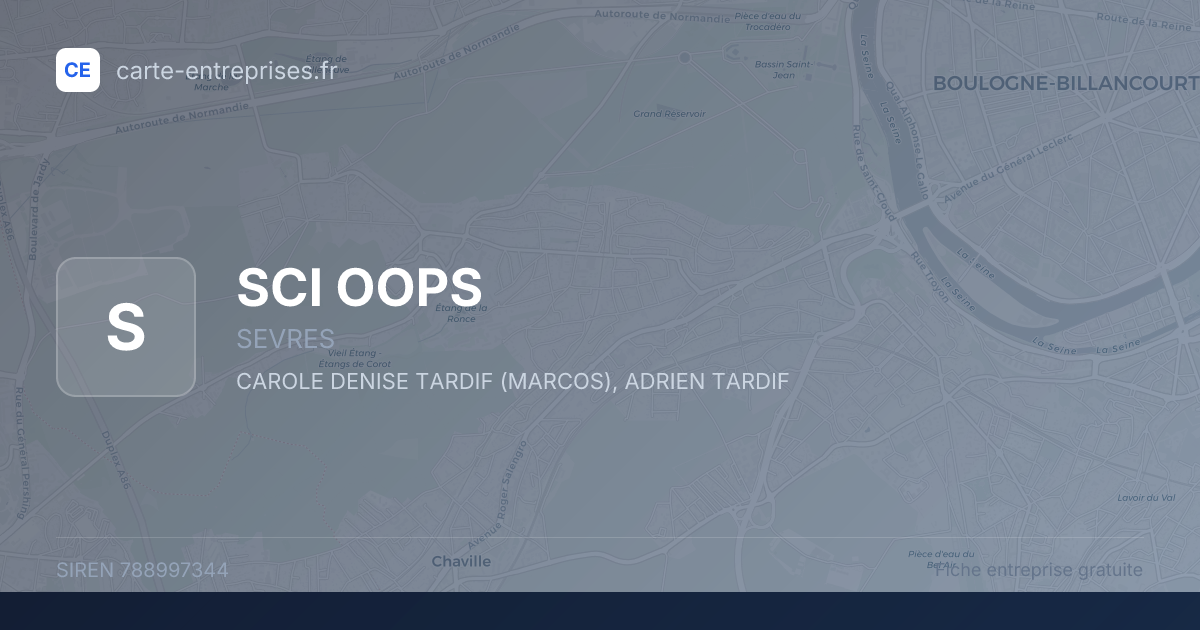 SCI OOPS — 788997344 — fiche entreprise