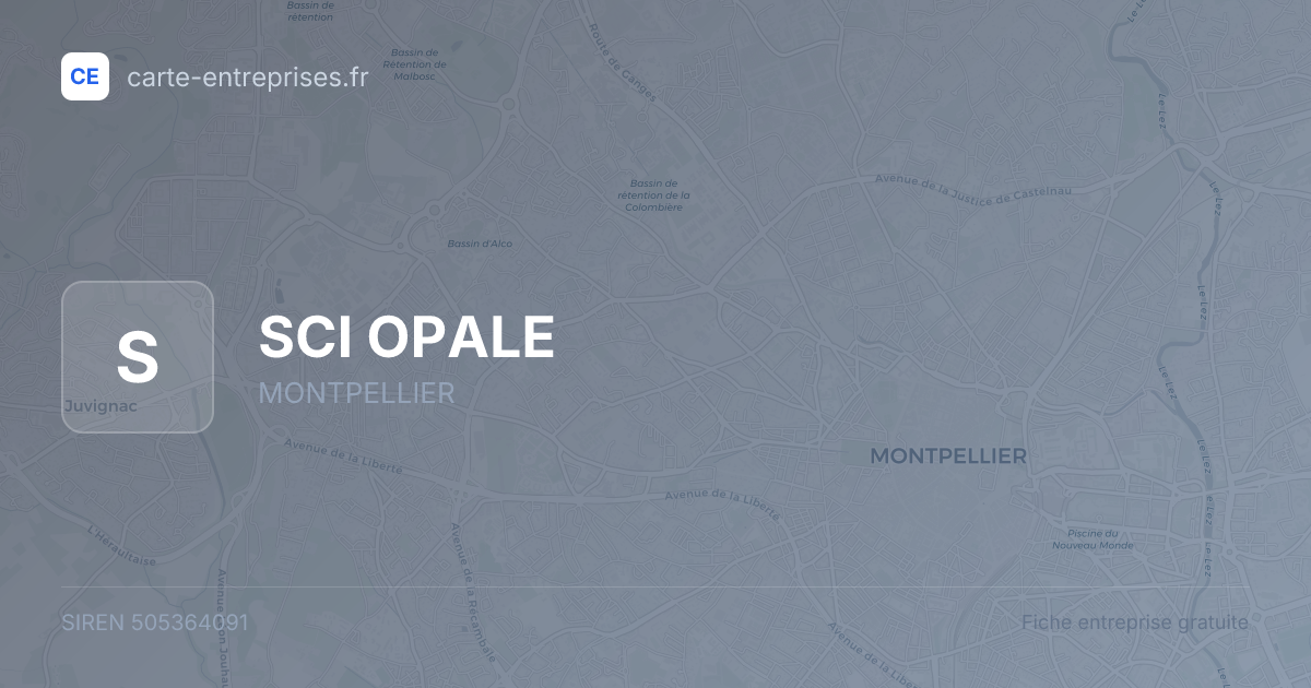 SCI OPALE — 505364091 — fiche entreprise