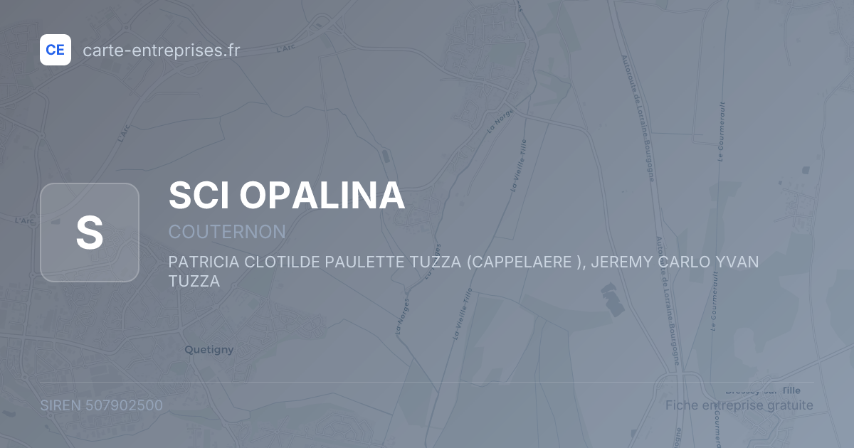 SCI OPALINA — 507902500 — fiche entreprise