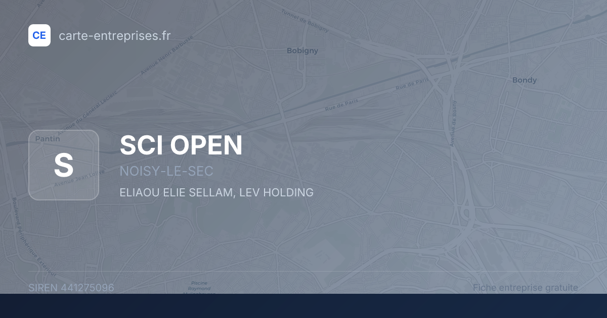 SCI OPEN — 441275096 — fiche entreprise