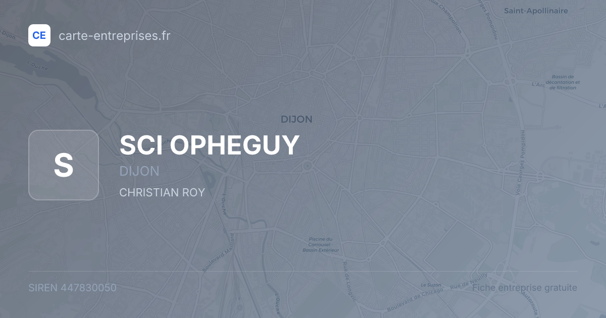 SCI OPHEGUY — 447830050 — fiche entreprise