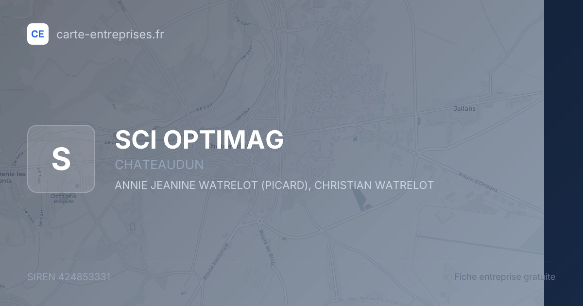 SCI OPTIMAG — 424853331 — fiche entreprise