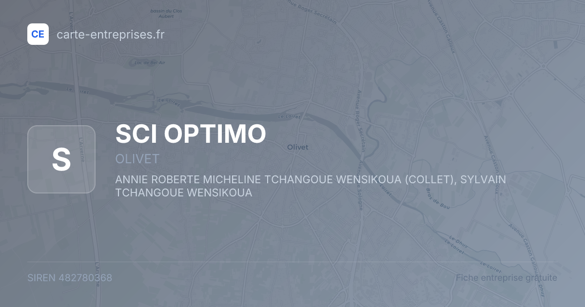 SCI OPTIMO — 482780368 — fiche entreprise