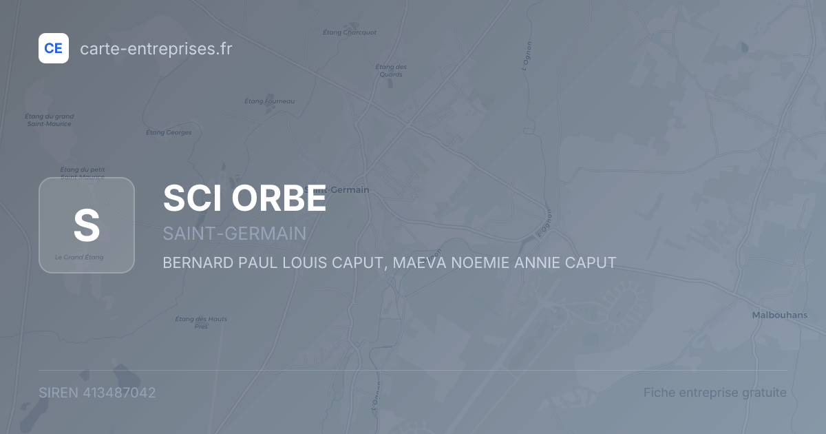 SCI ORBE — 413487042 — fiche entreprise