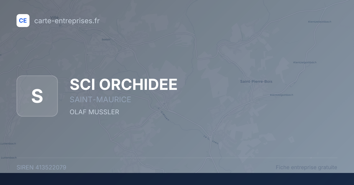 SCI ORCHIDEE — 413522079 — fiche entreprise