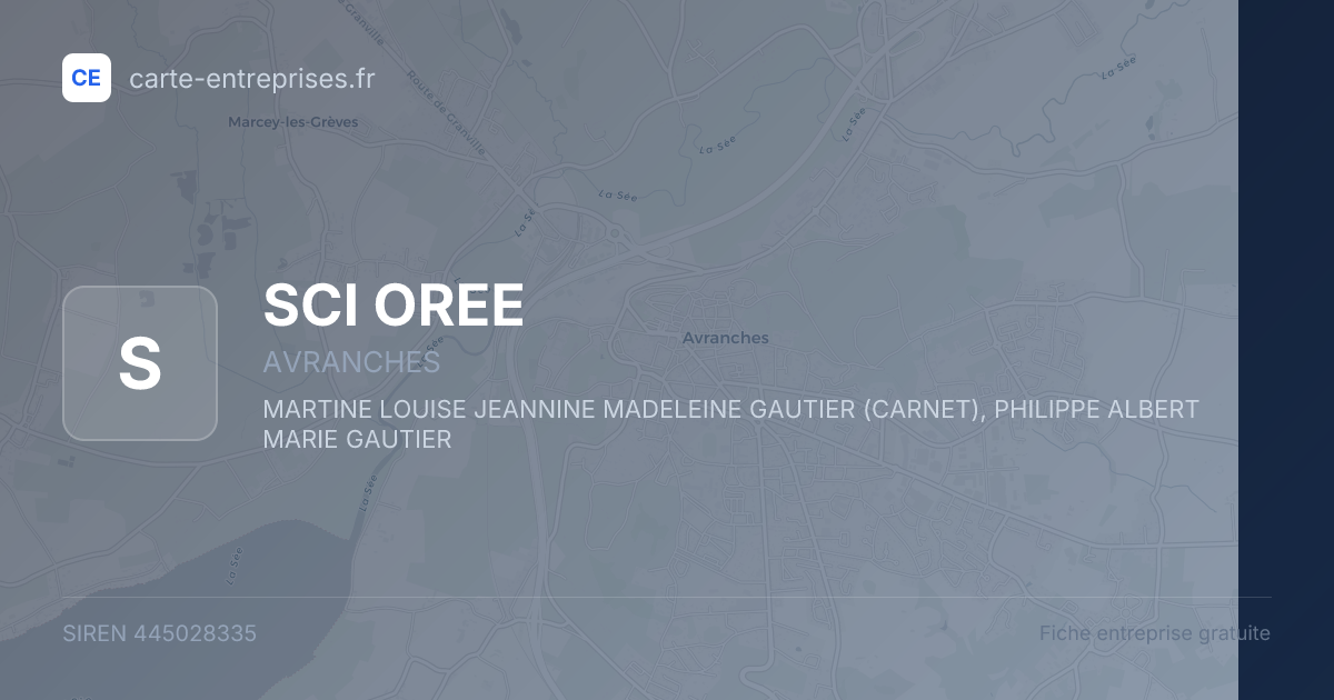 SCI OREE — 445028335 — fiche entreprise