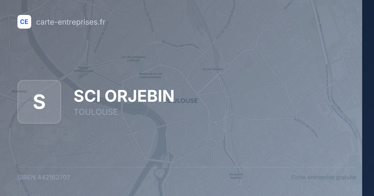 SCI ORJEBIN — 442162707 — fiche entreprise