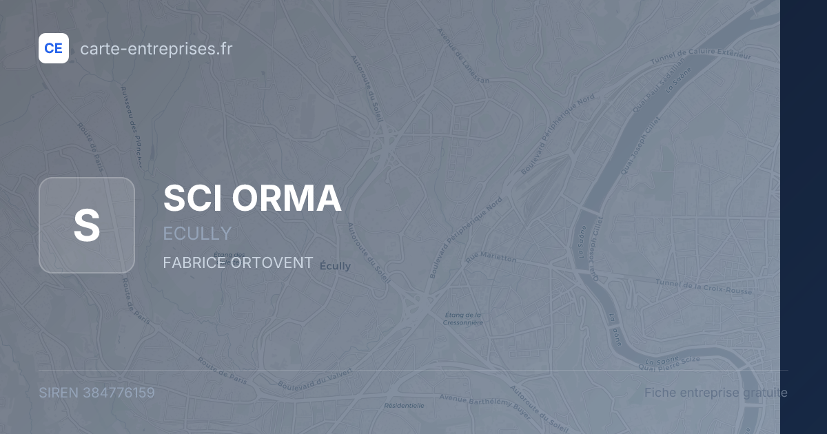 SCI ORMA — 384776159 — fiche entreprise