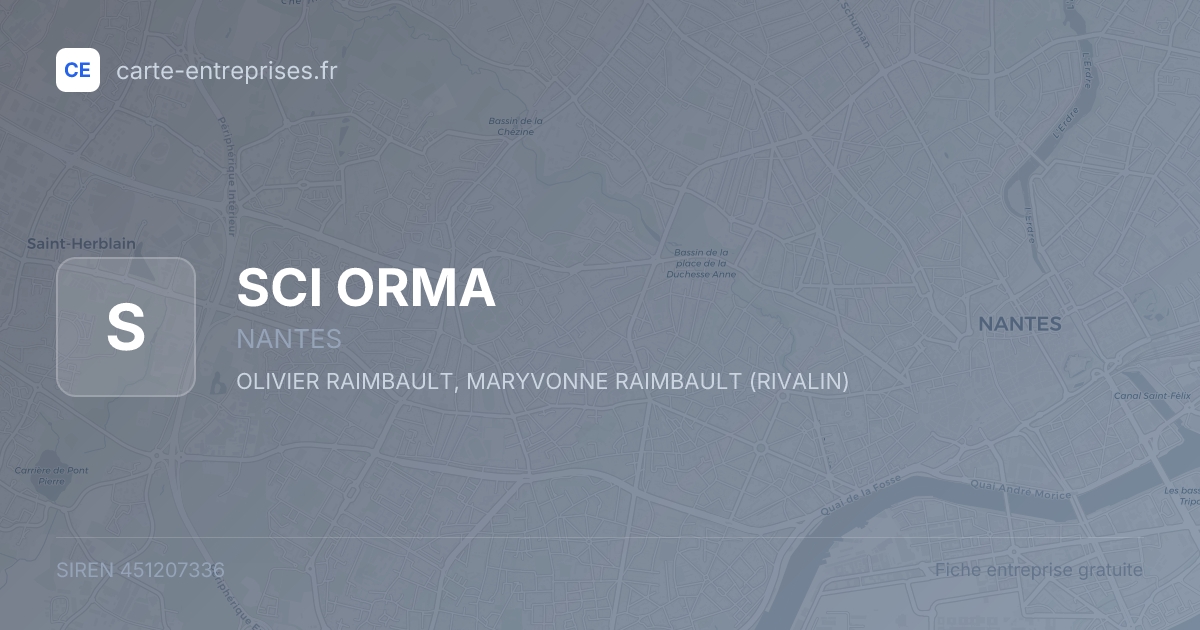 SCI ORMA — 451207336 — fiche entreprise