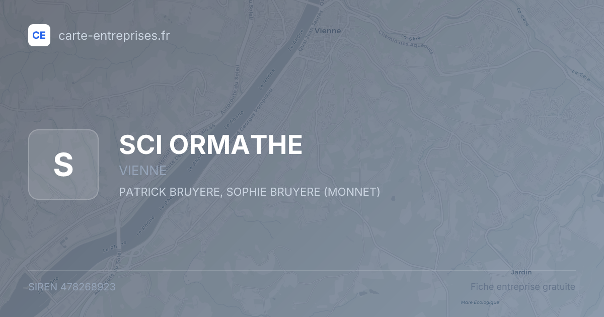 SCI ORMATHE — 478268923 — fiche entreprise