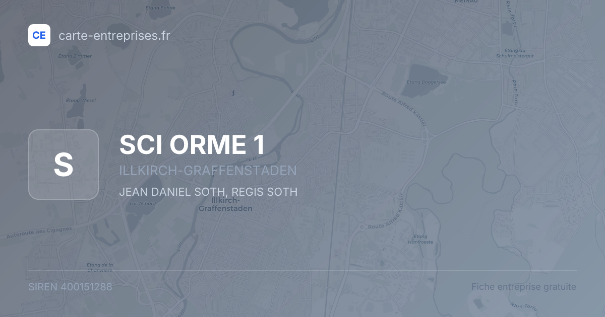SCI ORME 1 — 400151288 — fiche entreprise
