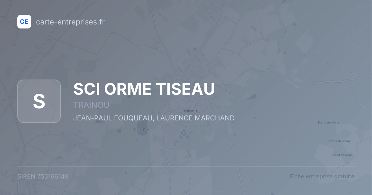 SCI ORME TISEAU — 753166149 — fiche entreprise