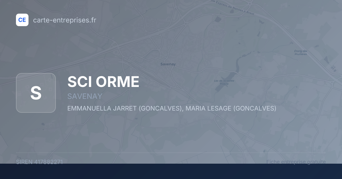 SCI ORME — 417882271 — fiche entreprise