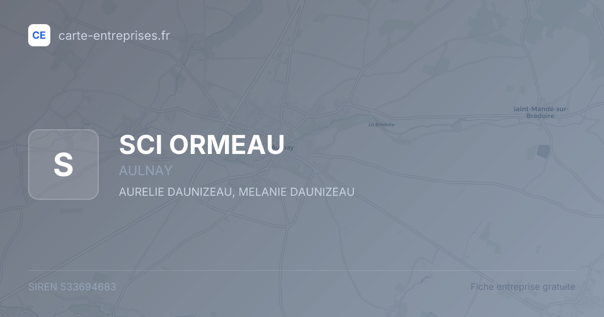 SCI ORMEAU — 533694683 — fiche entreprise