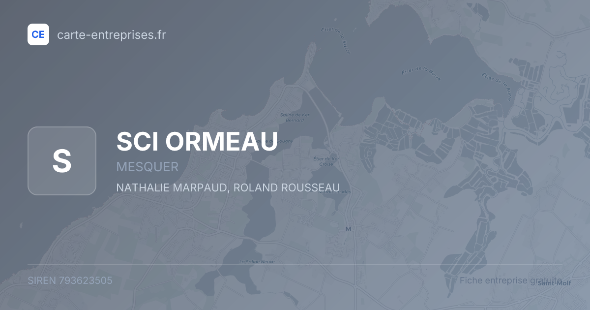 SCI ORMEAU — 793623505 — fiche entreprise