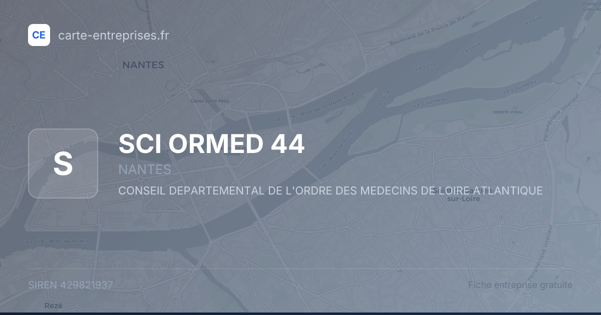 SCI ORMED 44 — 429821937 — fiche entreprise