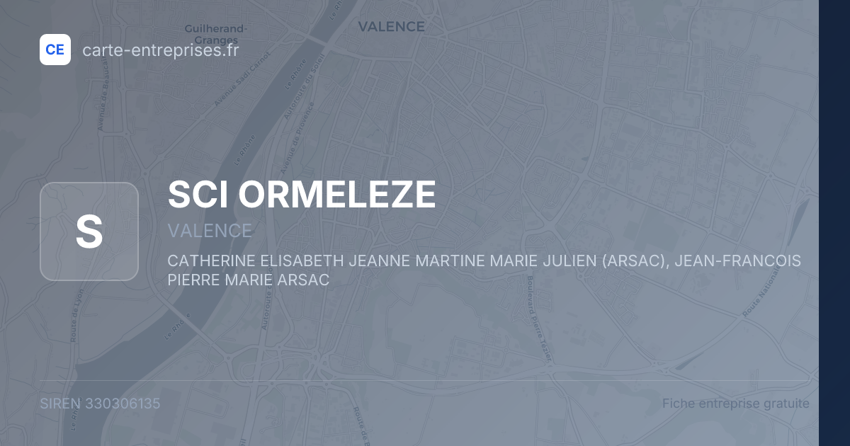 SCI ORMELEZE — 330306135 — fiche entreprise