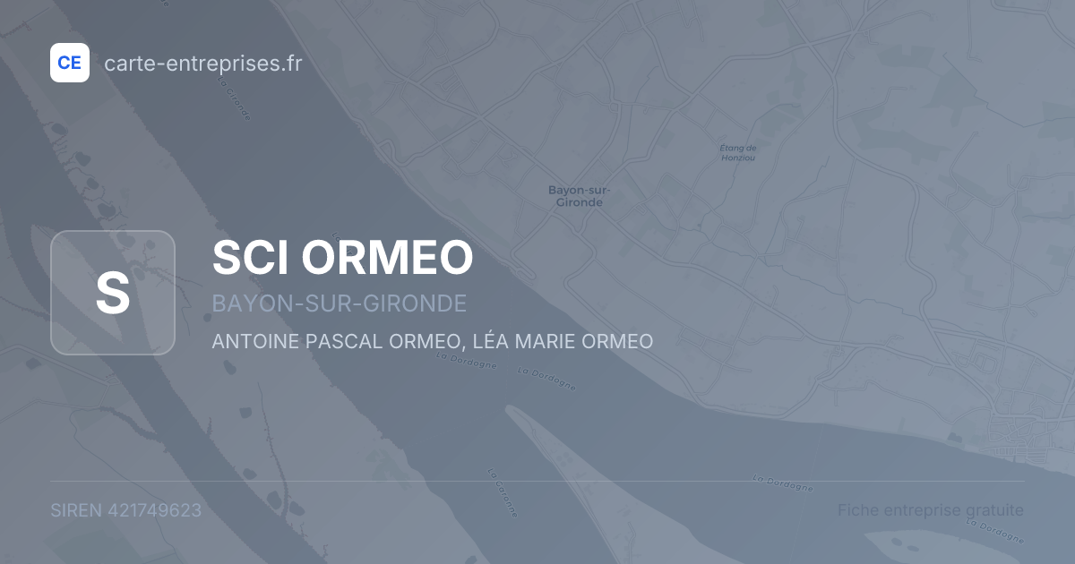 SCI ORMEO — 421749623 — fiche entreprise