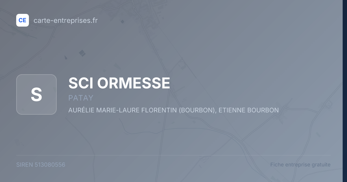 SCI ORMESSE — 513080556 — fiche entreprise